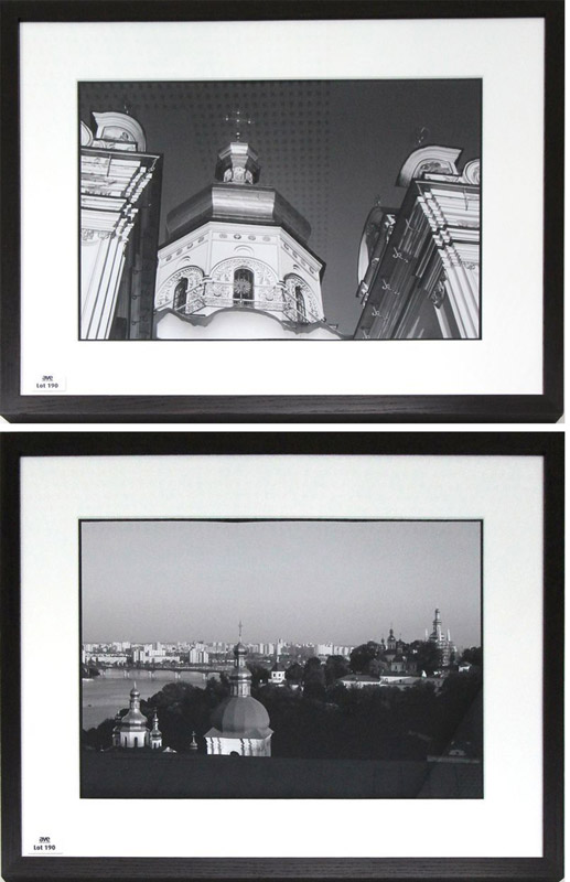 2 IMPRESSIONS DE PHOTOS "VUES DE SAINT PETERSBOURG". 2 CADRES  PAYSAGE 64,5 X 84,5 CM. 22-107.