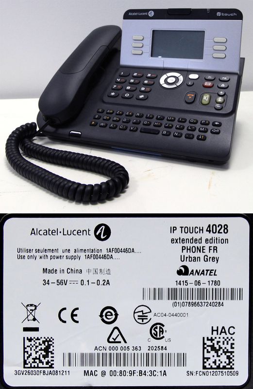 14 TELEPHONES DE MARQUE ALCATEL MODELE 4028 EXTENDED EDITION.