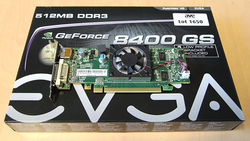 3 CARTES GRAPHIQUES DE MARQUE GIGABYTE MODELE NVIDIA GEFORCE 210 1024MB DDR3 PCI-E 3.0 HDMI DANS LEURS EMBALLAGES D'ORIGINE, ON Y JOINT UNE CARTE GRAPHIQUE DE MARQUE NVIDIA EVGA SONET MODELE GEFORCE 8400GS RAM 512MB DDR3 PCI-E 2.0 DANS SON EMBALLAGE D'ORIGINE. LOCALISATION 369