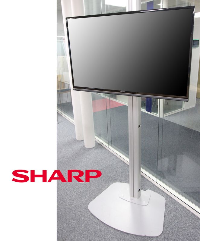 TELEVISION A ECRAN LCD DE 46 POUCES DE MARQUE SHARP MODELE LC-46LD264E. ON Y JOINT SON SUPPORT SUR PIED DE MARQUE VOGEL'S. 7,039.