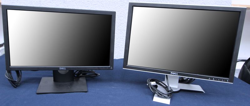 DEUX MONITEURS LCD DE 20 POUCES DE MARQUE DELL MODELES E2016HB ET 2009WT. (RUEIL-MALMAISON)