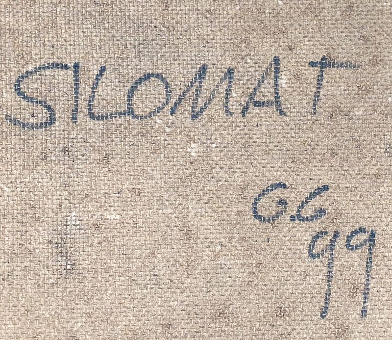 "SILOMAT", PAIRE DE GOUACHES SUR PAPIER MAROUFLE SUR CARTON. MONOGRAMMEES AU DOS G.G, TITREES ET DATEES 99. 50 X 35 CM. R-1.HC5