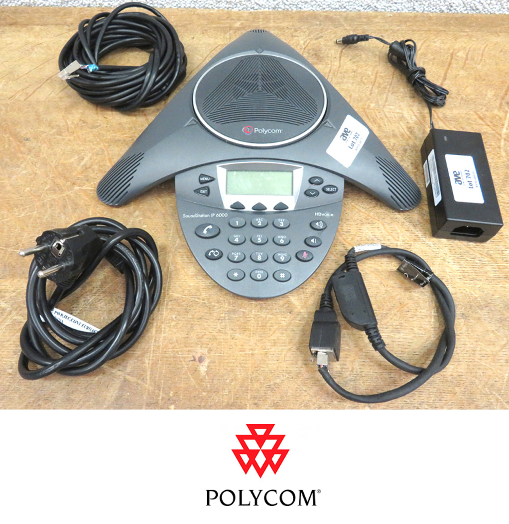 SYSTEME D'AUDIO-CONFERENCE DE MARQUE POLYCOM MODELE SOUNDSTATION IP 6000.