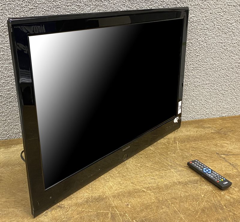 TELEVISION A ECRAN LCD 32 POUCES DE MARQUE WALTHAM MODELE WL3241B, ON Y JOINT UNE TELECOMMANDE UNIVERSELLE. RUEIL