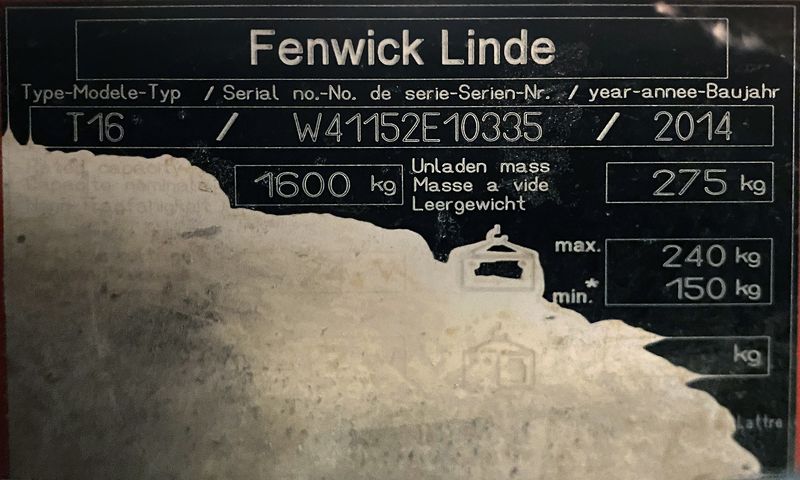 TRANSPALETTE FENWICK LINDE T16 1600 KG