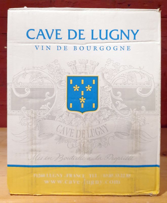 6 BOUTEILLES DE MACON LUGNY LES CHARMES 2010, BOURGOGNE BLANC. CAISSE CARTON D'ORIGINE. RUEIL
