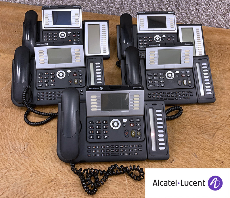 5 TELEPHONES IP DE MARQUE ALCATEL LUCENT DONT 3 MODELE IP TOUCH 4038 EXTENDED EDITION, 2 MODELE  IP TOUCH 4068 EXTENDED EDITION.
