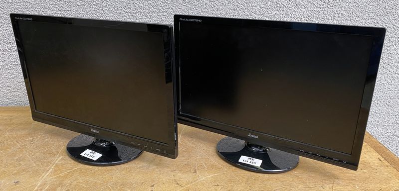 2 MONITEURS A ECRAN LCD DE 20 POUCES DE MARQUE IIYAMA MODELE PROLITE E2078HD.  LOCALISATION : RUEIL.