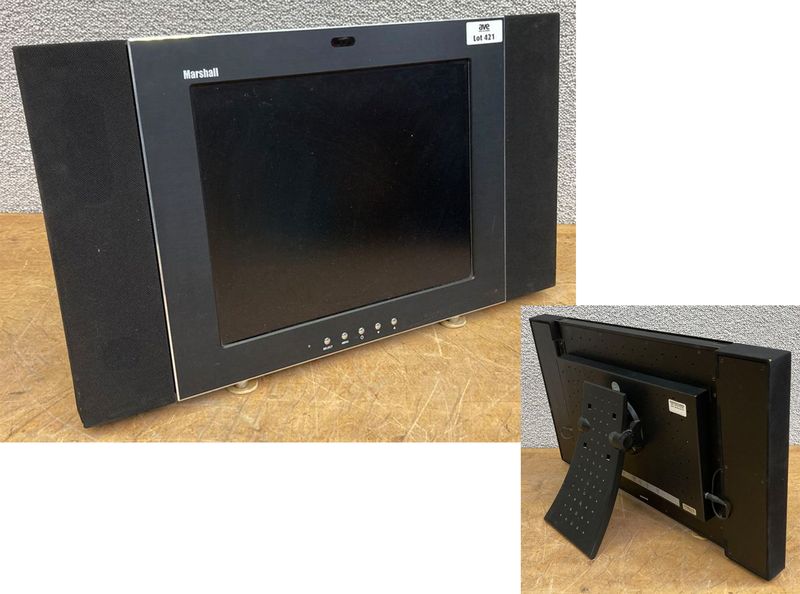 ECRAN LCD 17 POUCES DE MARQUE MARSHALL MODELE V-LCD-17, AVEC 2 ENCEINTES.