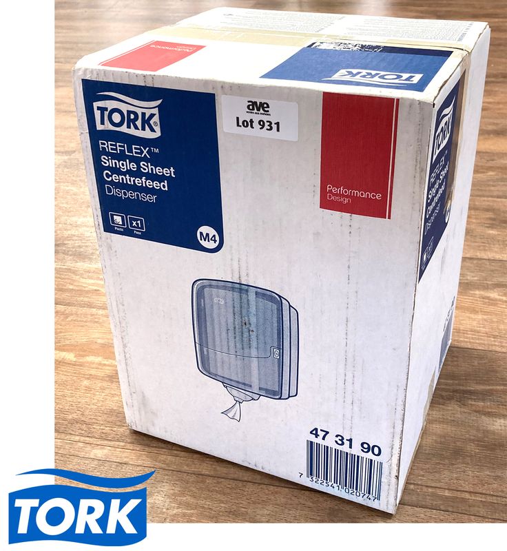 DISTRIBUTEUR MURAL A ESSUIE MAIN DE MARQUE TORK MODELE REFLEX SINGLE SHEET CENTER-FEED DISPENSER 47 31 90. NEUF DANS SON EMBALLAGE D'ORIGINE. 2 UNITES. VENDU A L'UNITE AVEC FACULTE DE REUNION. LOCALISATION : ORANGE - EVREUX - 337 RUE GAY LUSSAC - 27000 EVREUX.