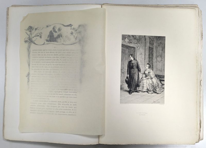 L'ABBE PREVOST. HISTOIRE DE MANON LESCAUT ET DU CHEVALIER DES GRIEUX. PREFACE DE GUY DE MAUPASSANT, ILLUSTRATION DE MAURICE LELOIR. LIBRAIRIE ARTISTIQUE EDITION H. MAUNETTE, PARIS 1885. MAUVAIS ETAT. ON Y JOINT MAX VAN POLL. HERMANN GORING. EDITION BOEKDRUKKERIJ HELMOND.HELMOND.