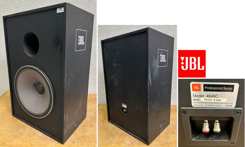 2 UNITES: ENCEINTE DE MARQUE JBL PROFESSIONAL MODELE 4645C PROFESSIONAL SERIES THX SCREEN CHANNEL SYSTEM. 800 WATTS A 8 HOMS. 99.5 X 65 X 45 CM.