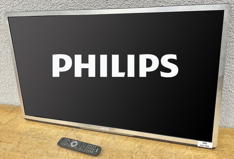 TELEVISION A FIXATION MURALE A ECRAN LED DE 40 POUCES DE MARQUE PHILIPS MODELE 40PFL5507H/12. VENDU AVEC TELECOMMANDE, SUPPORT MURAL, CABLE D'ALIMENTATION ET VIDEO.