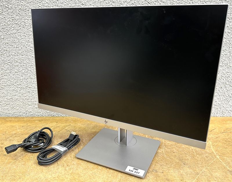 MONITEUR SUR PIED A ECRAN LED DE 24 POUCES DE MARQUE HP MODELE E243. VENDU AVEC CABLE D'ALIMANTATION ET VIDEO.