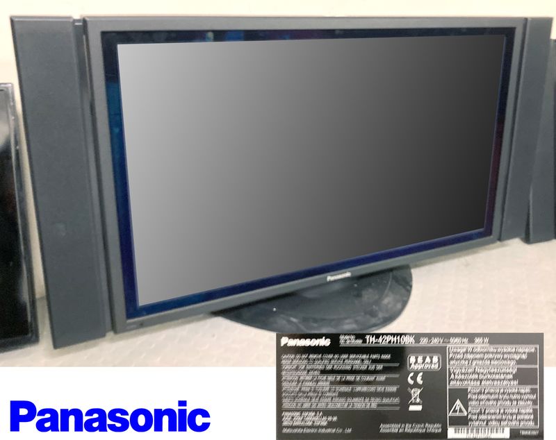 MONITEUR 42 POUCES SUR PIED DE MARQUE PANASONIC MODELE TH-42PH10BK. ARCUEIL 3 00 RESERVE.