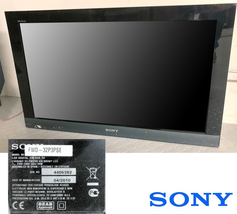 MONITEUR LCD 32 POUCES DE MARQUE SONY MODELE FWD-32P3PSE. ARCUEIL 3 00 RESERVE.