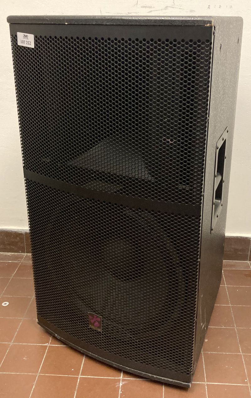 ENCEINTE DE MARQUE AUDIOPOLE MODELE STAGE 15 2 WAY SPEAKER SYSTEM 250W RMS 8 OHMS. 4 UNITES. VENDU A L'UNITE AVEC FACULTE DE REUNION. ARCUEIL 4 - ARCUEIL 1 RDC LOCAL SONO.