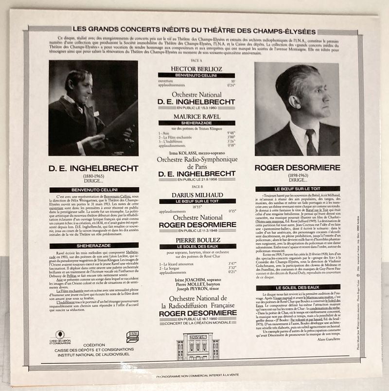 53 DISQUES VINYLES ET 562 CD OU COFFRET DE CD NEUFS DANS LEURS EMBALLAGES D'ORIGINE DONT ARDITTI STRING QUARTET, PIERRE BOULEZ, RUDOLF FIRKUSNY, DEBUSSY, MAURICIO KAGEL, JEAN-BAPTISTE LULLY, CHARLES MUNCH, IGOR STRAVINSKY... ARCUEIL 3 00 S24