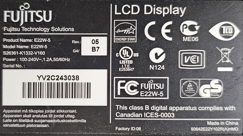 MONITEUR SUR PIED A ECRAN LED DE 22 POUCES DE DIVERSES MARQUE DELL ET DIVERS MODELES. 215 UNITES. VENDU A L'UNITE AVEC FACULTE DE REUNION. LOCALISATION -> BAT A : 3, 2, 1 NO, 1 N, 1 NE, 1 SE, ACCUEIL, RDC S, -2; BAT B : COURRIER, INFIRMERIE; BAT FK : 2, 1; BAT J : 1, RDC; BAT H : 3, 2, 1; BAT J -1 CAGE