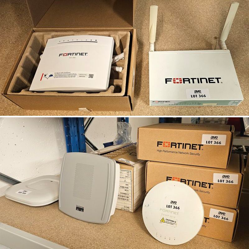 8 BORNES WIFI DONT : 4 BORNES WIFI DE MARQUE FORTINET MODELE FAP-221E-E,1 BORNE DE MARQUE FORTINET MODELE FEX-40D-AMEU, 1 BORNE DE MARQUE FORTINET MODELE FWF-60C, 1 BORNE WIFI EXTERIEUR DE MARQUE CISCO MODELE AIR-LAP1310G-E-K9 ET 1 BORNE WIFI DE MARQUE CISCO MODELE CATALYT 9100 AX SERIES AIR-CAP1702I-E-K9. LOCALISATION -> BAT J : - 1