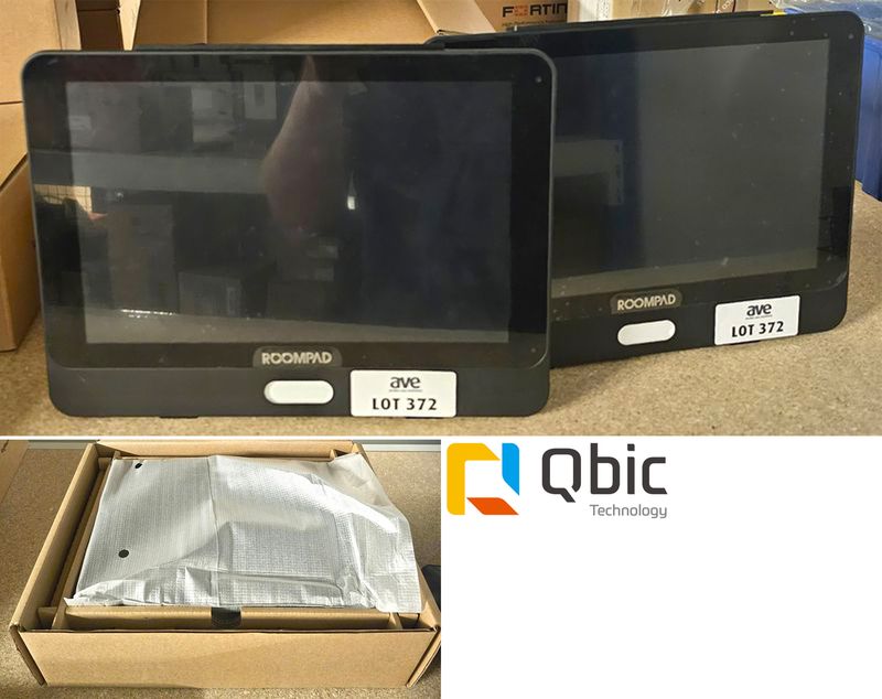 TABLETTE DE RESERVATION DE SALLE DE MARQUE QBIC MODELE PANEL PC TD-1050. VENDU DANS SON EMBALLAGE D'ORIGINE. ON Y JOINT 2 TABLETTES DE RESERVATION.  LOCALISATION -> BAT J : - 1