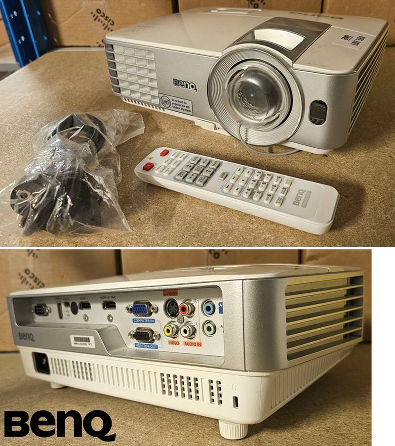 VIDEOPROJECTEUR DLP DE MARQUE BENQ MODELE MW622ST. VENDU AVEC CABLE D'ALIMENTATION ET TELECOMMANDE. LOCALISATION -> BAT J : - 1