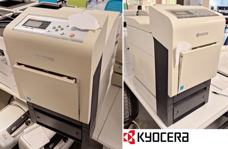 IMPRIMANTE LASER COULEUR, RECTO-VERSO, FORMAT A6, A5, A4 DE MARQUE KYOCERA MODELE FS-C5400DN. 63 X 35 X 51 CM. 3 UNITES. VENDU A L'UNITE AVEC FACULTE DE REUNION. LOCALISATION -> BAT H : 1