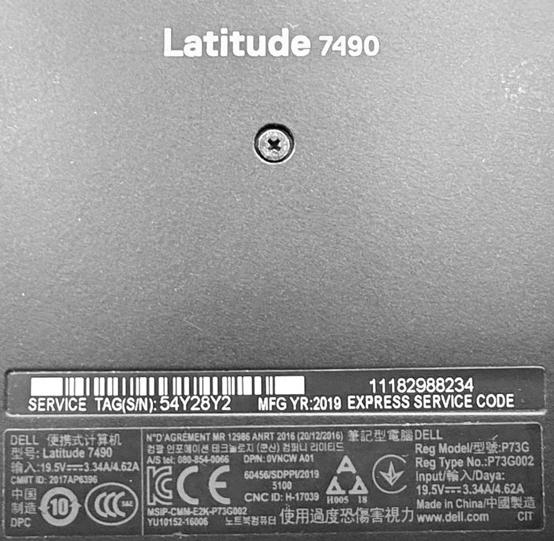 ORDINATEUR PORTABLE A ECRAN LED 14 POUCES DE MARQUE DELL MODELE 7490 PROCESSEUR INTEL CORE I7 8E GENERATION 4 COEURS A 1.7GHZ, 16 GO DE RAM, DISQUE DUR SSD PCIE 256GO. BATTERIE A CHANGER. ON Y JOINT UN 2E ORDINATEUR PORTABLE POUR PIECE DE MARQUE DELL MODELE 5400, PROCESSEUR INTEL CORE I5 DE 8E GENERATION, 6GO DE RAM, DISQUE DUR SSD NVME 256 GO. VENDUS EN L'ETAT POUR PIECES. LOCALISATION -> BAT J : - 1