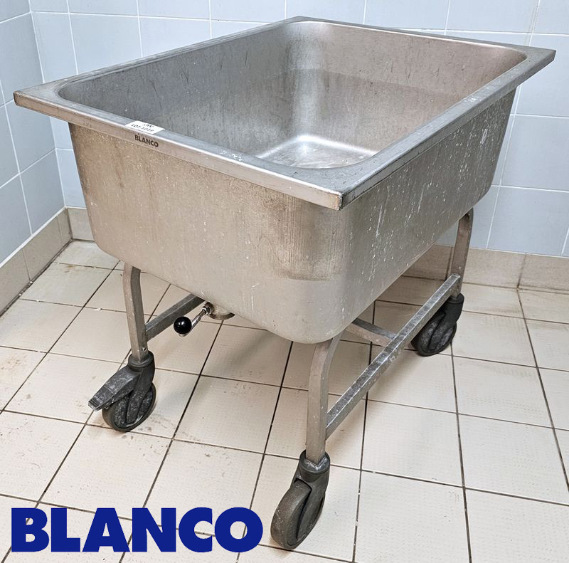 2 BACS DE TREMPAGE EN INOX DE MARQUE BLANCO. 73 X 81 X 62 CM ET 75 X 81 X 62 CM. LOCALISATION -> BAT FK