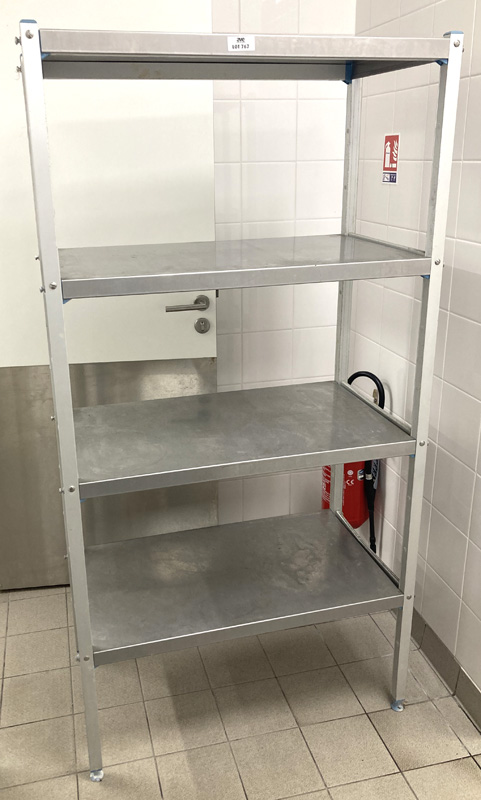 ETAGERE EN ALUMINIUM ET INOX ALIMENTAIRE DE MARQUE TOURNUS EQUIPEMENT A 4 NIVEAUX. 175,5 X 91 X 49 CM. LOCALISATION -> AVE - 2 BOULEVARD DU GENERAL DE GAULLE - 92500 RUEIL MALMAISON