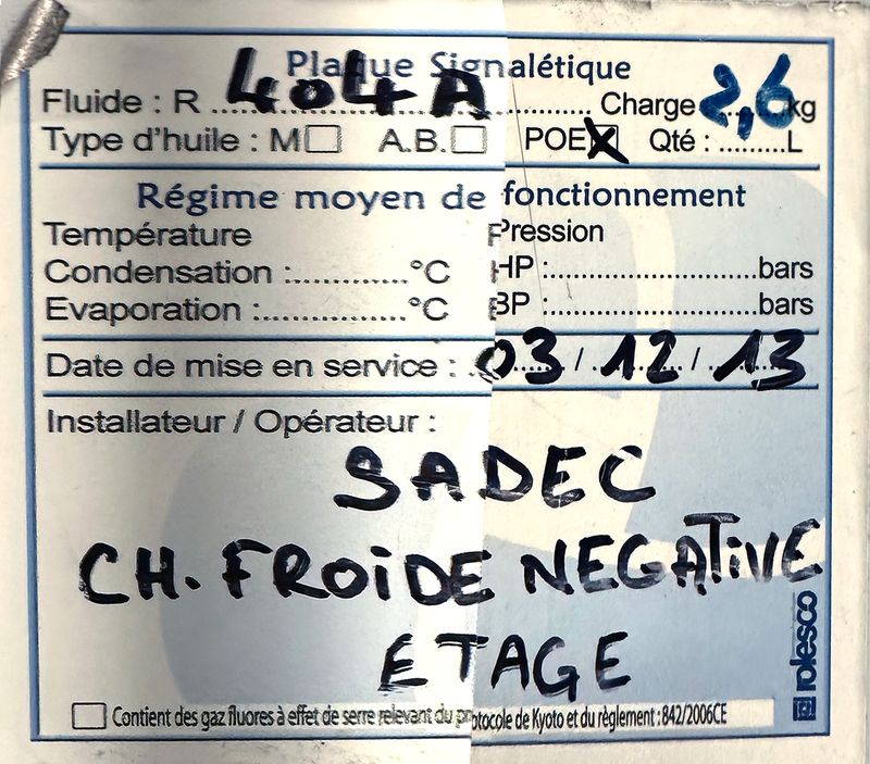 7 GROUPES EVAPORATEURS DIVERSES TAILLES ET DIVERSES CAPACITES COMPRENANT : 5 EVAPORATEURS POSITIFS ET 2 EVAPORATEURS NEGATIFS DE MARQUE FRIGA-BOHN MODELE MR190L OU PROFROID MODELE DFC 26 EV 6P DA R449A OU EVAP.BP 215 OU EVAP.BP 2256 OU EVAP.BN 2356 OU EVAP.BP 145 VINYL ; 7 GROUPES FROIDS DE MARQUE PROFROID MODELE QUIETIS WPH08C OU QUIETIS WPH13C OU QUIETIS WPH06C OU QUIETIS WPL08A ET 6 MOUCHARD DE MARQUE PROCOLD OU MASTERCELLA. LOCALISATION : RDC1 - 2 RUE DE SABLONVILLE - 75017 PARIS.