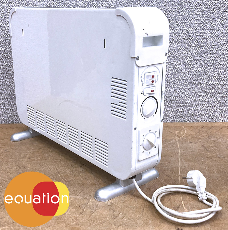 CONVECTEUR 2000W DE MARQUE EQUATION MODELE DL15 TURBO&TIMER. 41 X 57 X 20 CM.