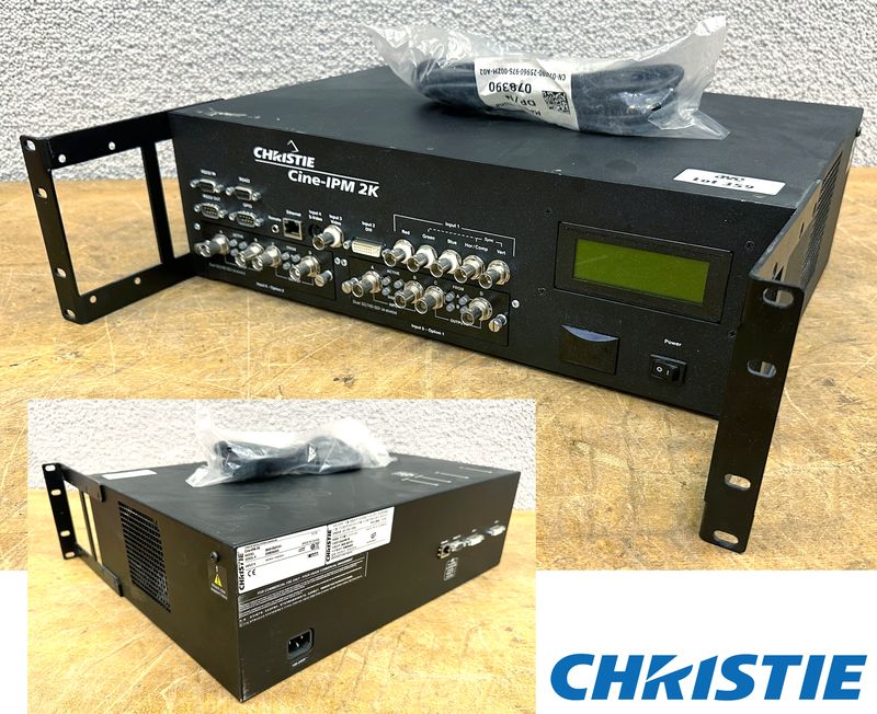 PROCESSEUR D'IMAGE RACKABLE DE MARQUE CHRISTIE MODELE CINE-IPM 2K. VENDU AVEC CABLE D'ALIMENTATION.